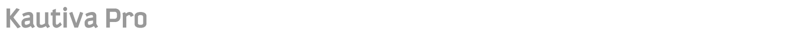 Kautiva Pro font preview